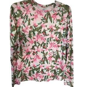 5 FIN Rash Guard size Xl Floral long sleeves